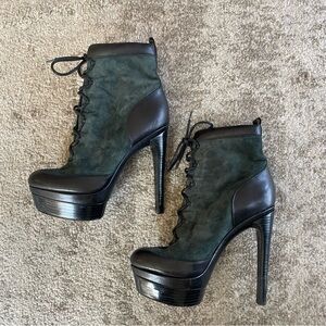 Rachel Zoe and Green Women's Platform Boots Size 38 1/2